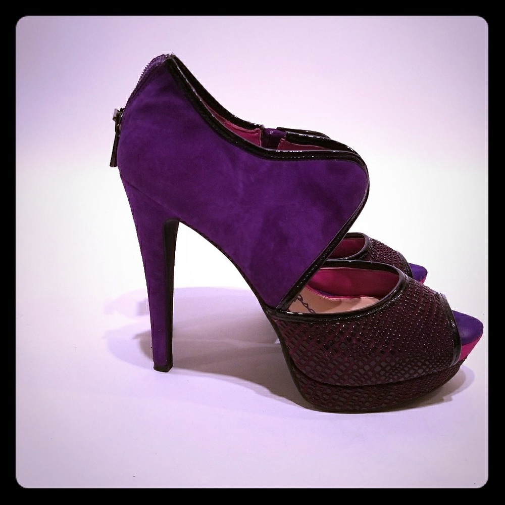 Jessica Simpson Colorblock Platform Peeptoe Heel
